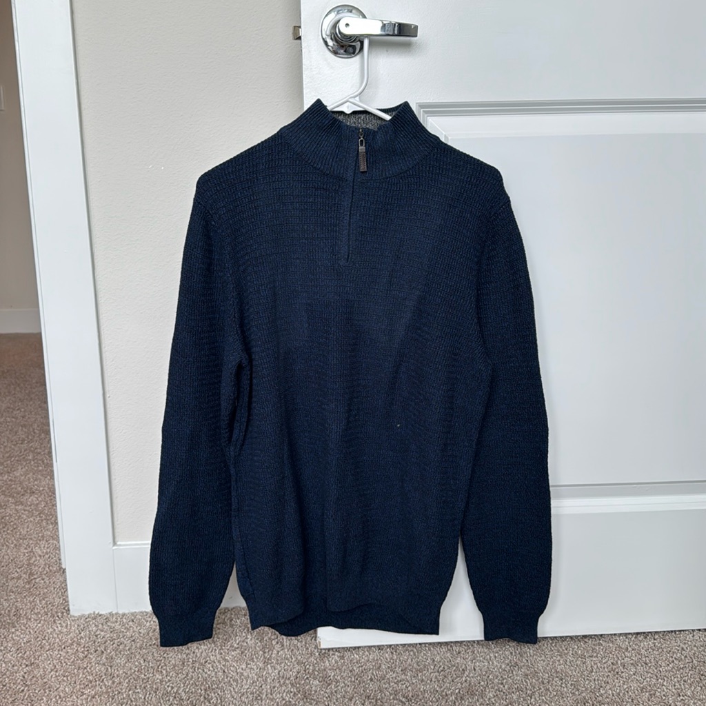 Tasso Elba Navy Medium Sweater Brand New